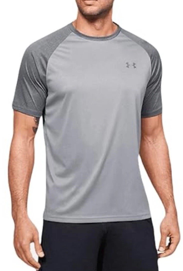NEW UNDER ARMOUR Men’s UA Tech 2.0 Short Sleeve Heatgear SHIRT SZ LG L GRAY