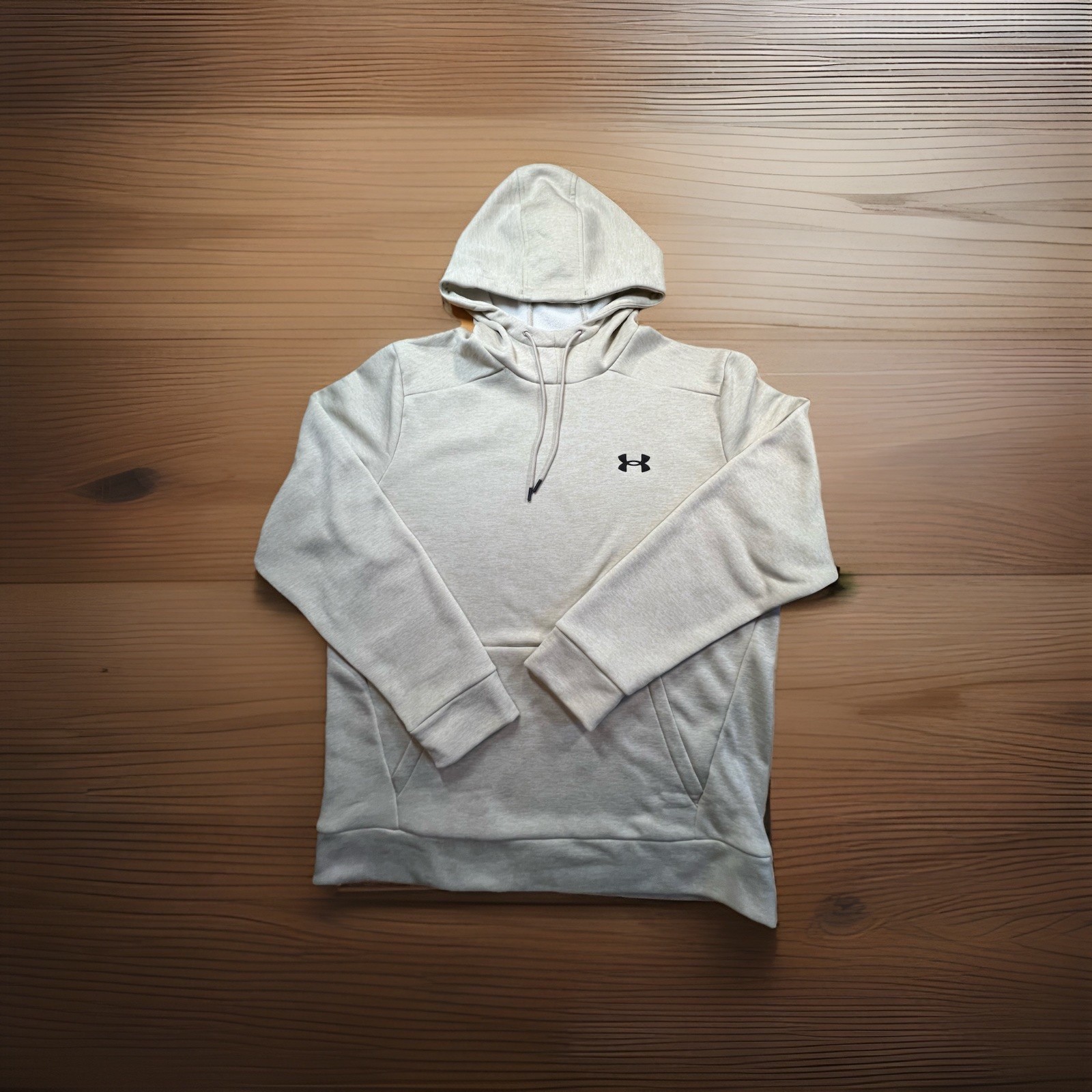Under Armour Fleece® Twist Men’s Hoodie Khaki Size Large EUC