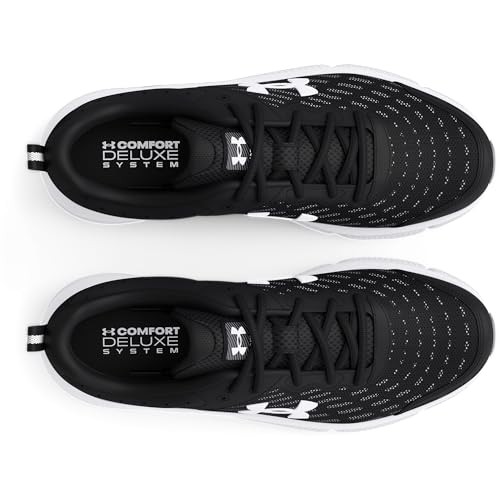 3026175 Under Armour Men Charged Assert 10 Black/Black/White Size 11.5