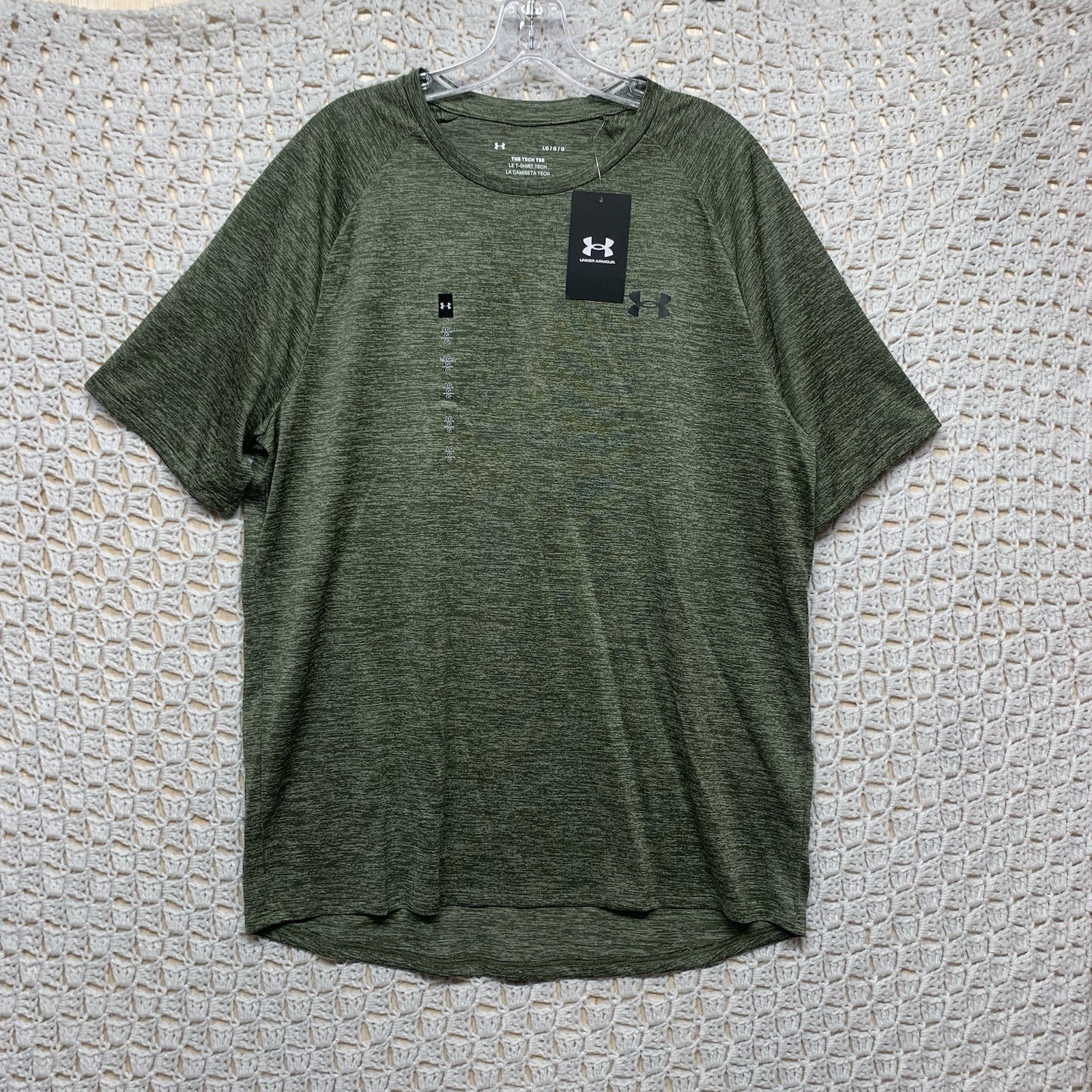 Under Armour T-Shirt Men’s Sz L Olive Green Tech 2.0 Short-Sleeve Crew Neck NWT