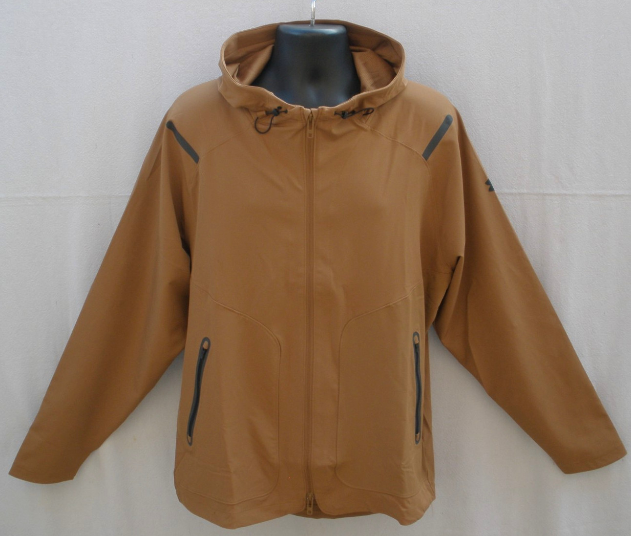 NEW UA UNDER ARMOUR UNSTOPPABLE JACKET ‘STORM’ IGHTWEIGHT HOODED MENS XL BROWN