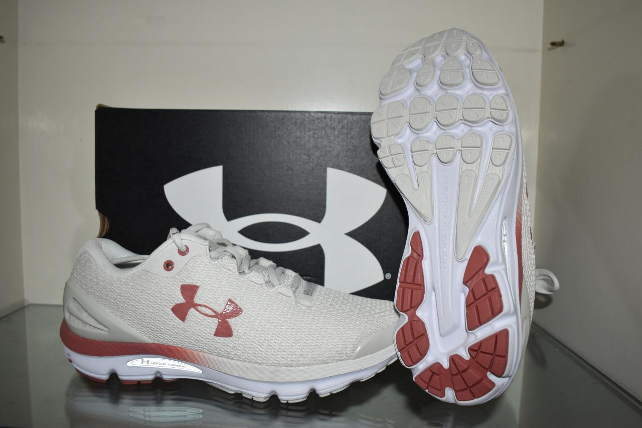 Under Armour Men’s Charged Gemini Running Shoes 3026501 103 Summit White/Red NIB