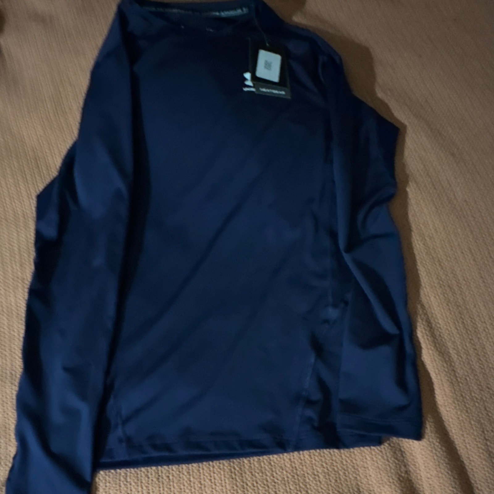 Under Armour HeatGear Compression Long Sleeve T-Shirt Navy L