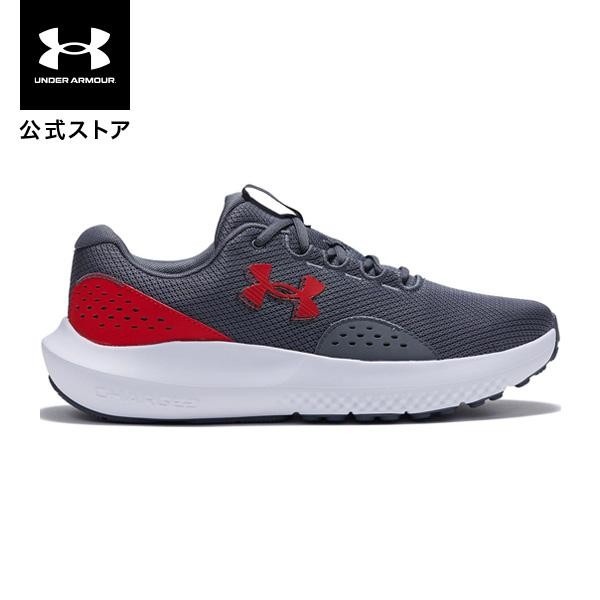 Under Armour Men’s UA Charged Surge 4 Running Shoes Castlerock/Red/Red