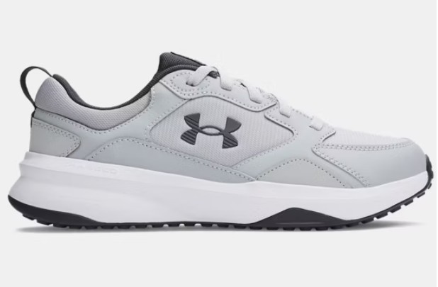 Under Armour Men’s Running Shoes 13 Charged Edge Grey White Sneakers 3026727-011
