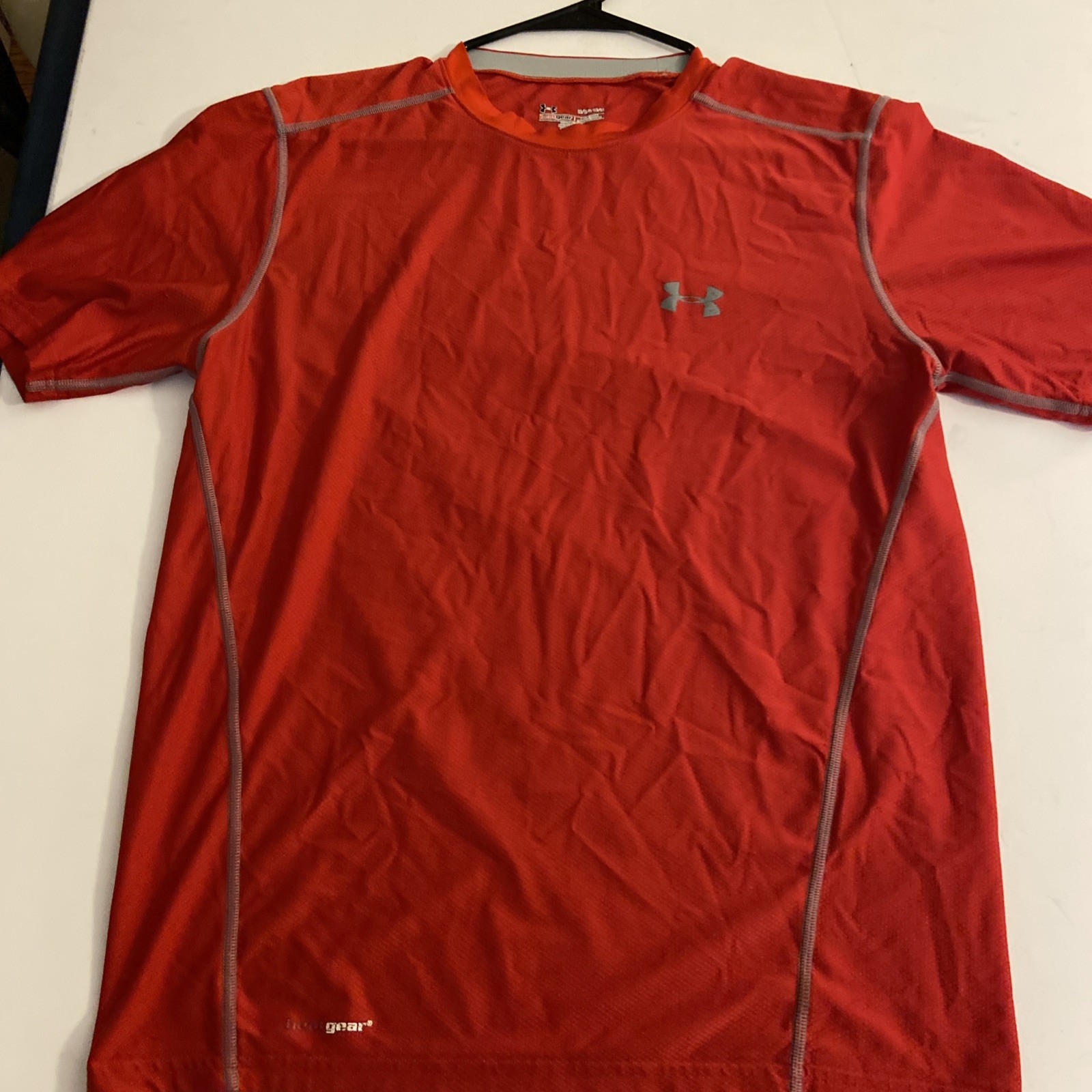 Under Armour Shirt Men’s Large Red HeatGear Compression