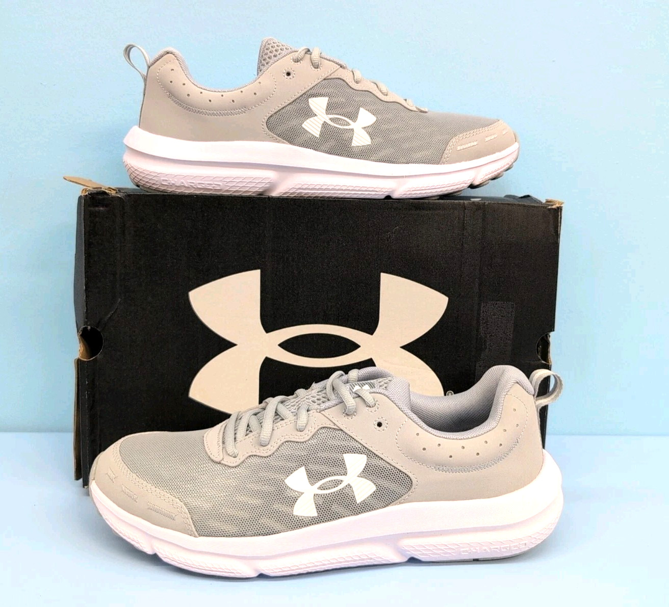 Under Armour Charged Assert 10 Sneakers Men’s Running Shoes US 11.5 Gray