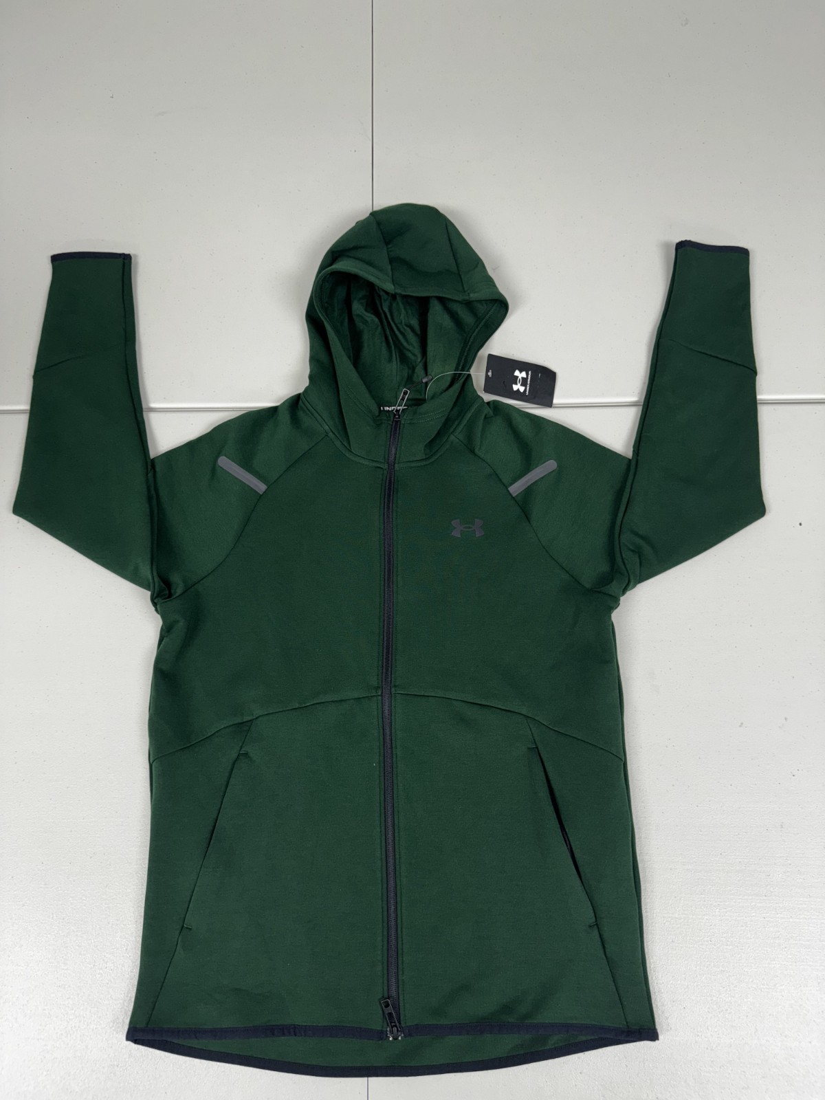 Under Armour Unstoppable Fleece Full Zip Hoodie Green 1379806 Men’s Size S $110