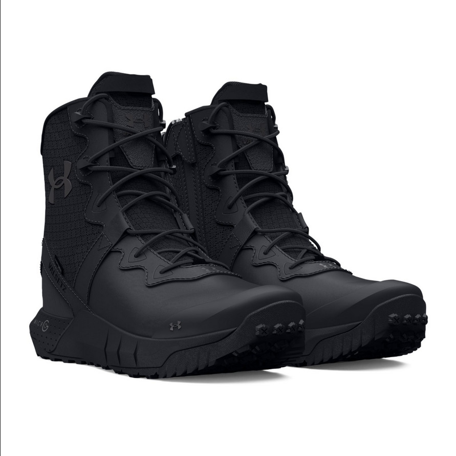 UNDER AMOUR MENS BLACK BOOT UA MG VALSETZ LTHR WP ZIP 3026738-001