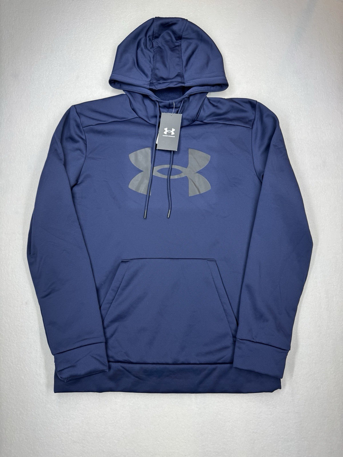 Under Armour Men’s Armour Fleece Big Logo Hoodie Blue Medium NWT