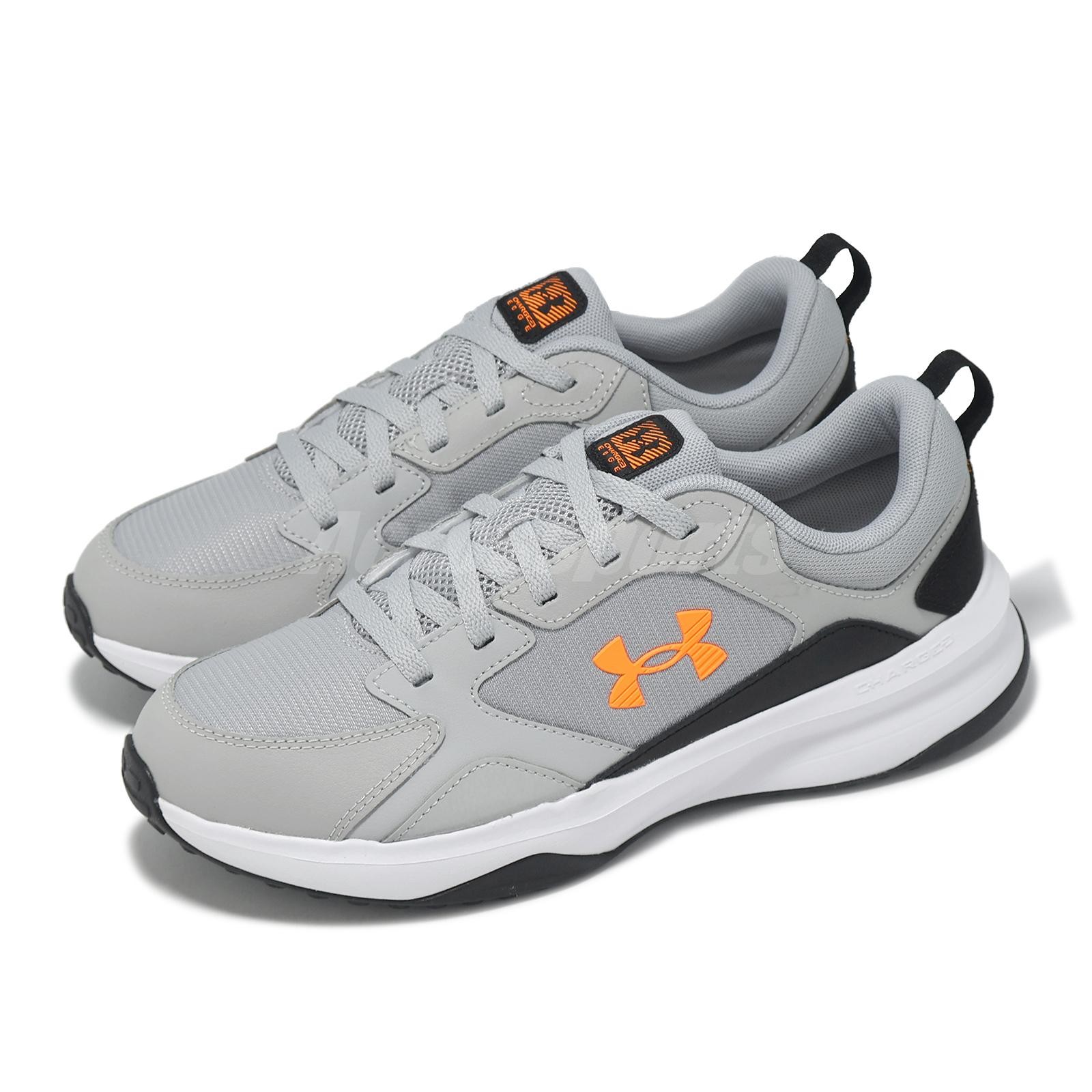 Under Armour Charged Edge UA Grey Black Men Cross Training Shoes 3026727-102