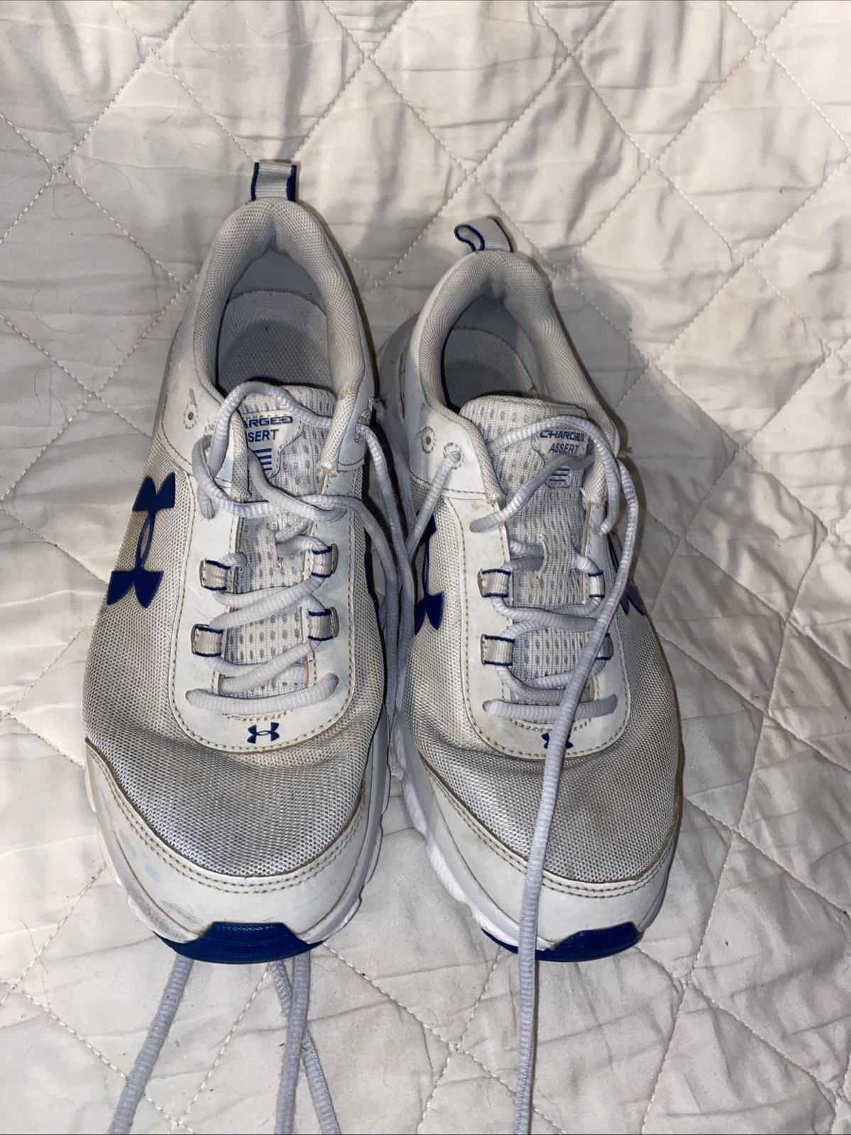 Under Armour Men’s UA Charged Assert 8 Running Cross Training Gray Blue 9.5