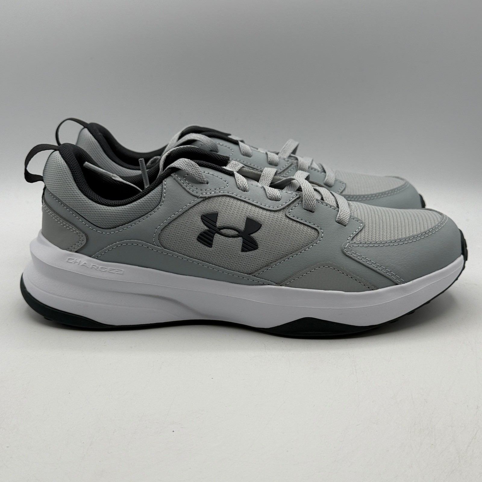 Under Armour UA Charged Edge Sneakers Mens Size 10 Grey Training  3026727-011
