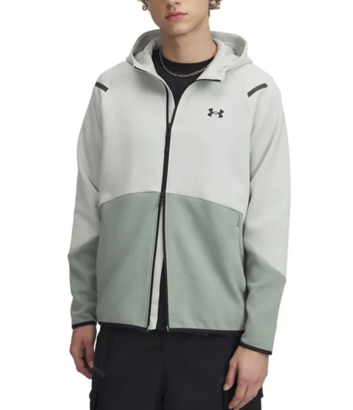 Under Armour Men’s Unstoppable Fleece Full Zip Hoodie XL Green 1379806 377