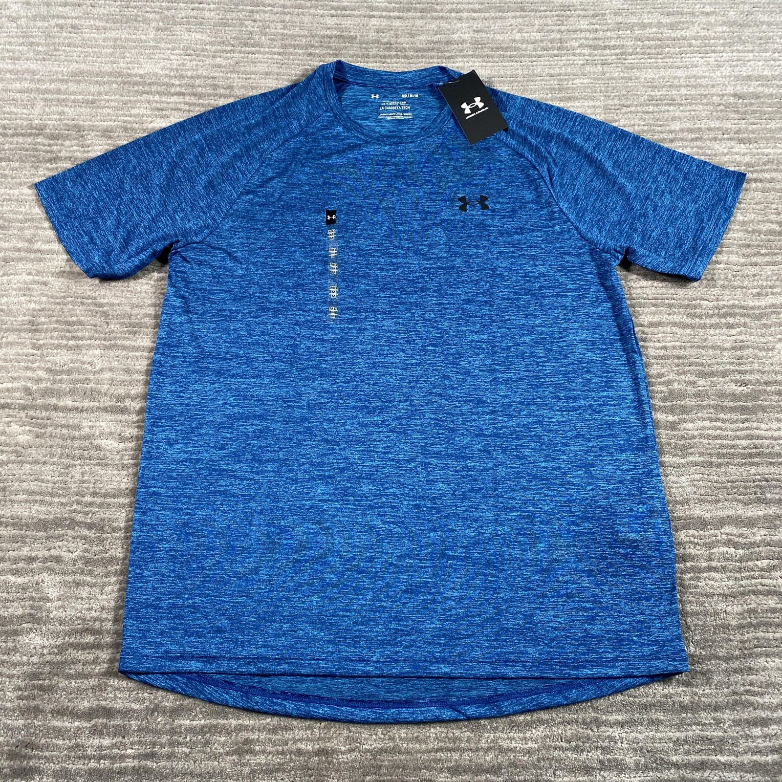 Under Armour Shirt Mens Medium Blue UA Tech 2.0 Short Sleeve Performance Tee Top