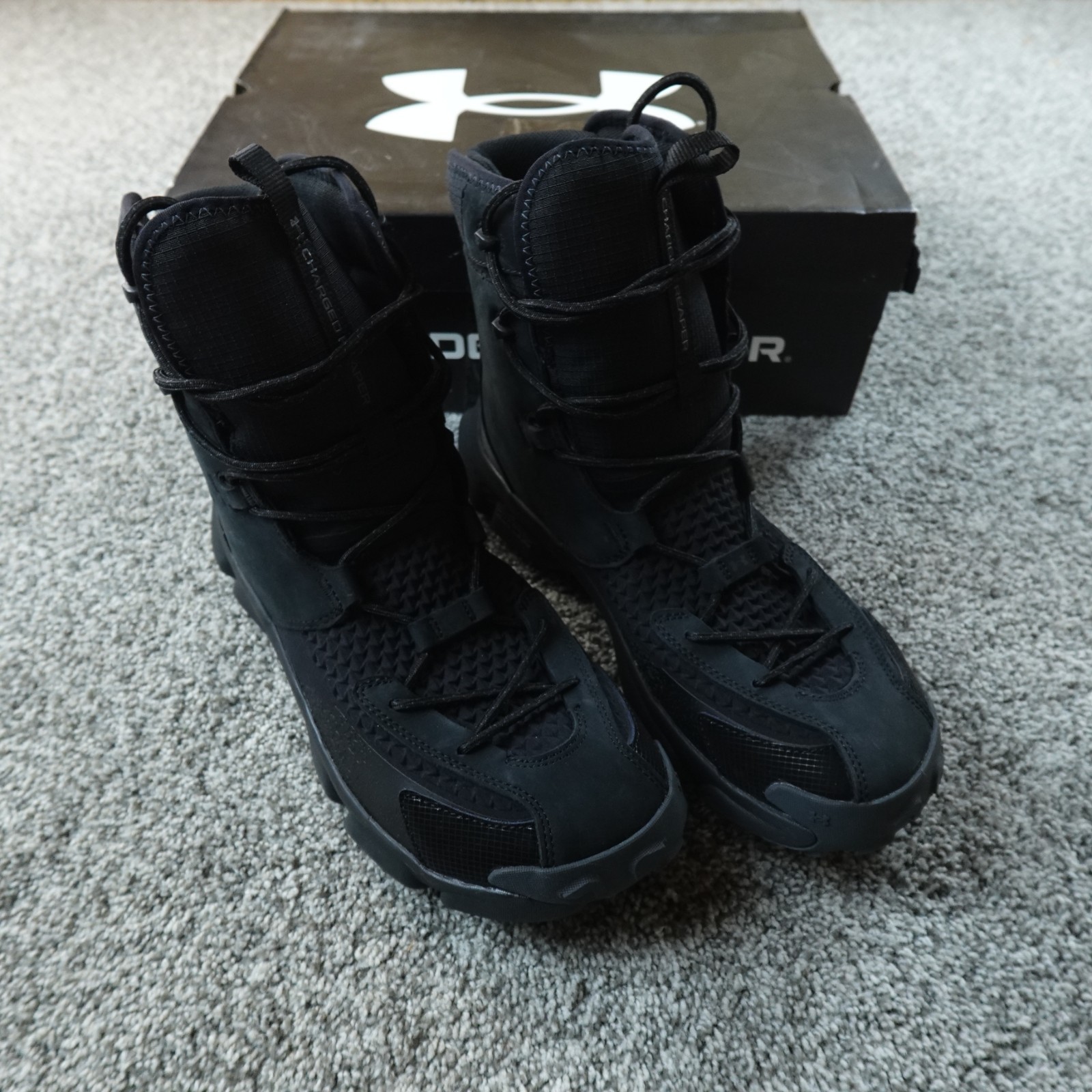 NEW Under Armour Boots Mens 12.5 Black Expanse Reaper Waterproof Tactical Storm