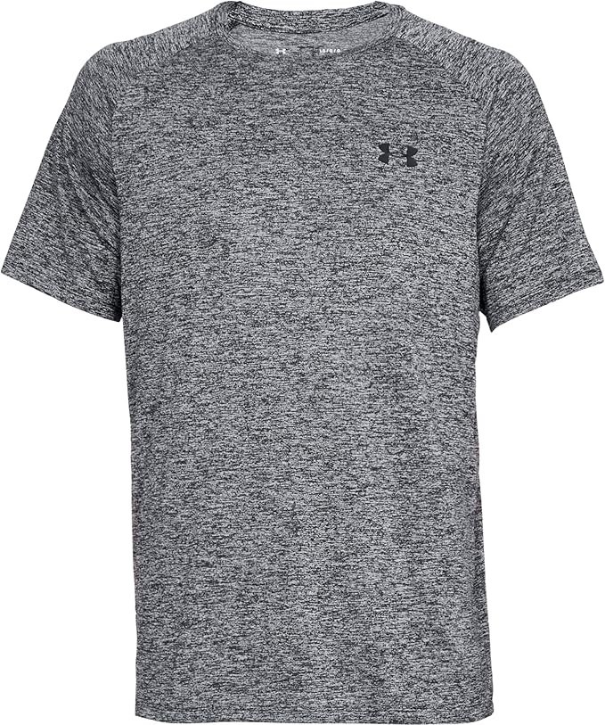 Under Armour Mens UA Tech 2.0 T-Shirt Short Sleeve – 1326413 – SMALL – Black Gra