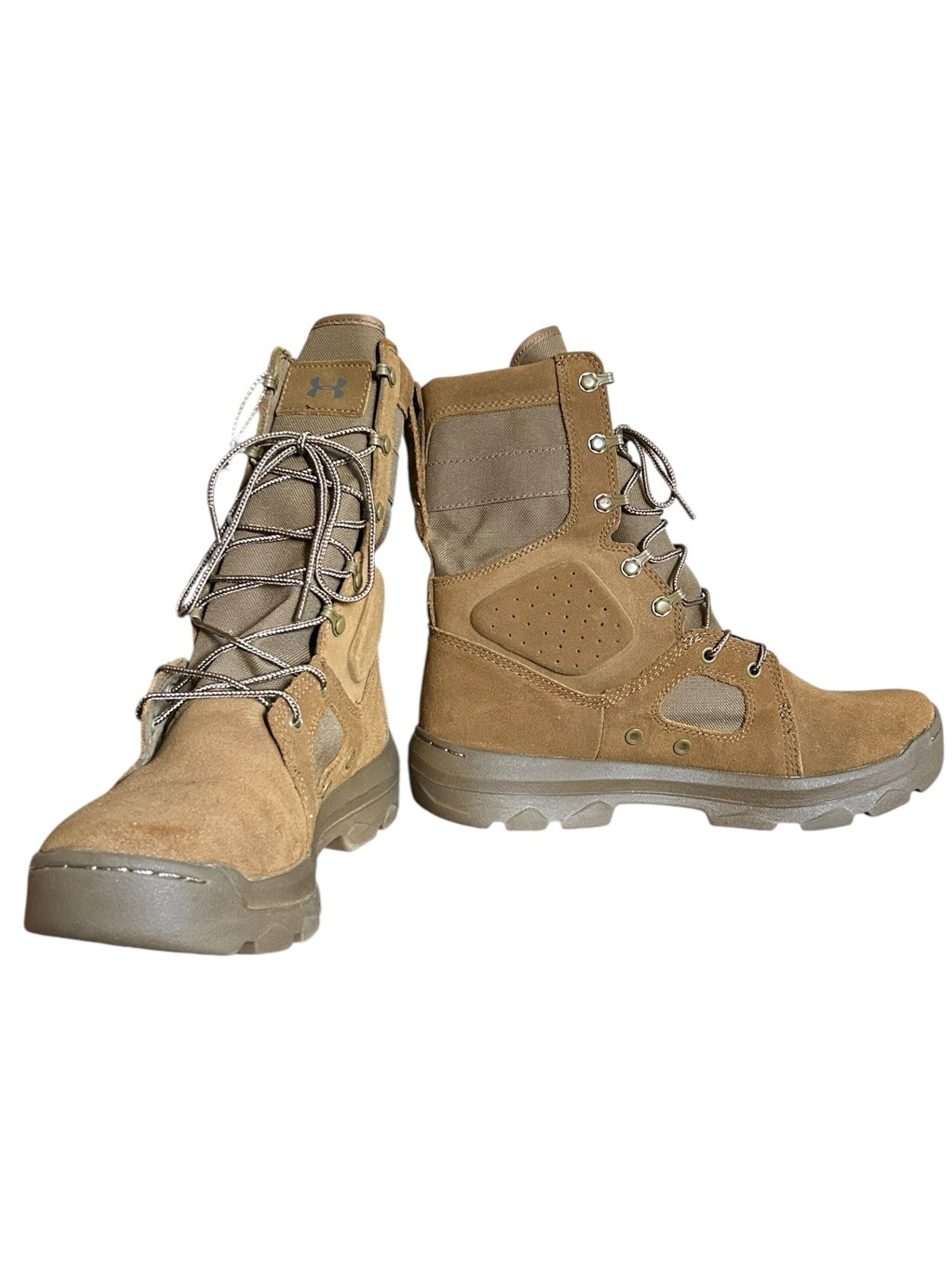 Under Armour Men 11.5 FNP Tactical Suede Coyote Tan 8″ Combat Boots 1287352-728