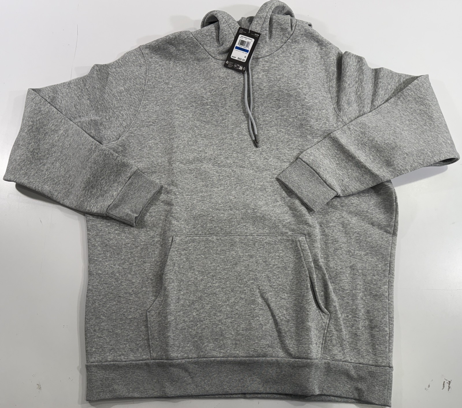 NWT XL UNDER ARMOUR MENS ESSENTIAL FLEECE HOODY BLANK HOODIE MOD GRAY 1388433