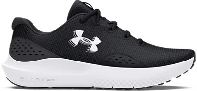 Under Armour Men’s Charged Surge 4, (001) Black/Anthracite/White, 11, US, Black/