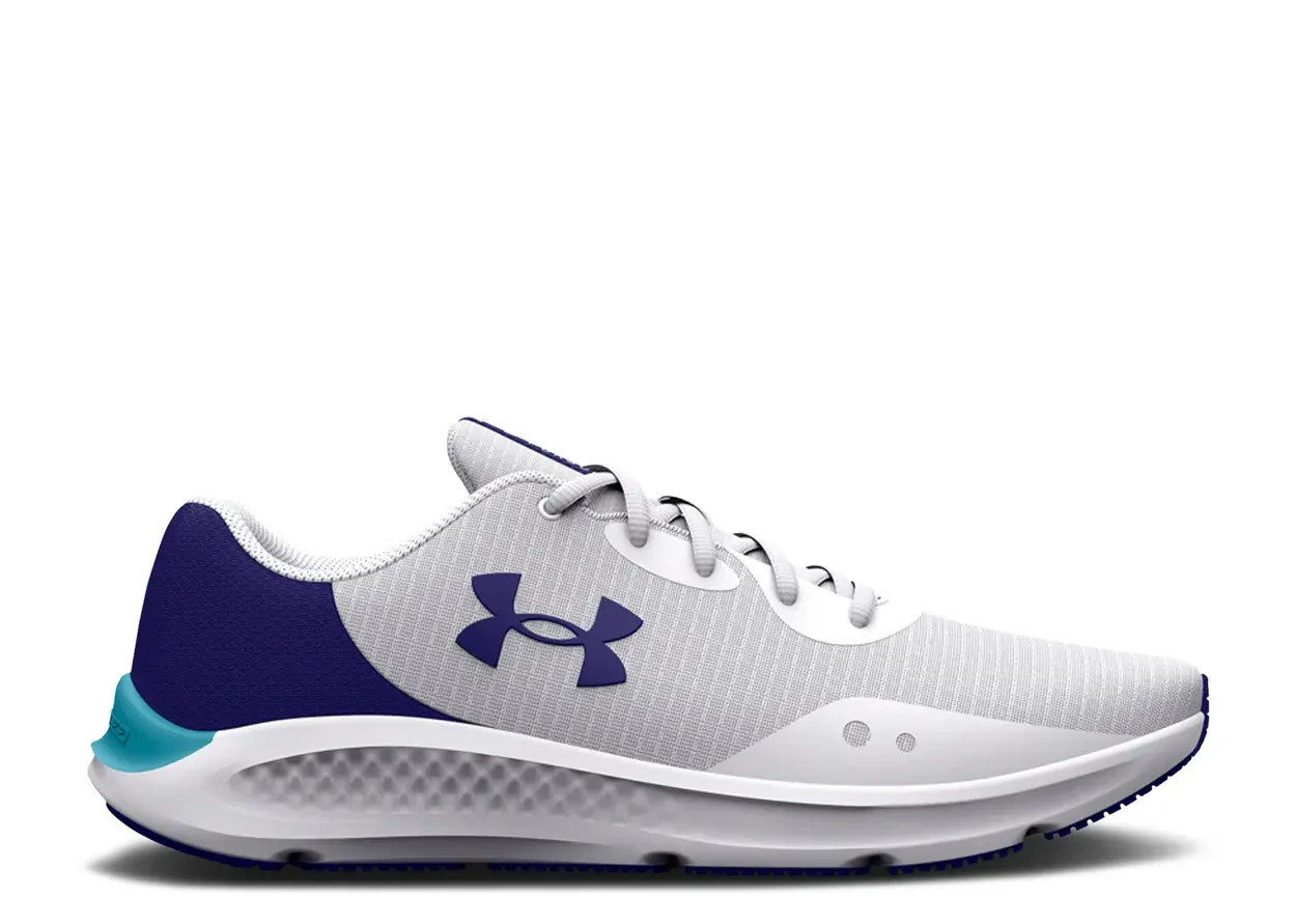 NIB Under Armour UA Charged Pursuit 3 Tech White & Blue Men’s Shoes Size 7