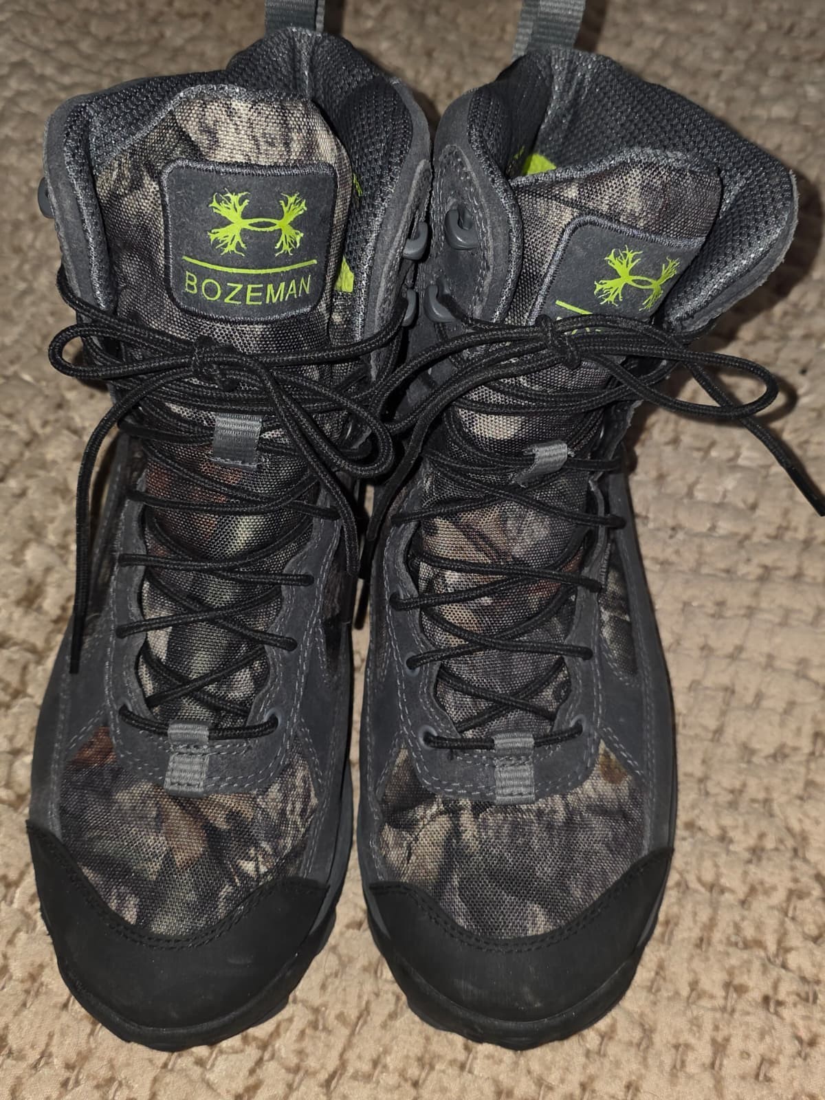 Under Armour Bozeman Men’s Boots | Camo Waterproof Hunting Tactical Shoes | 9.5