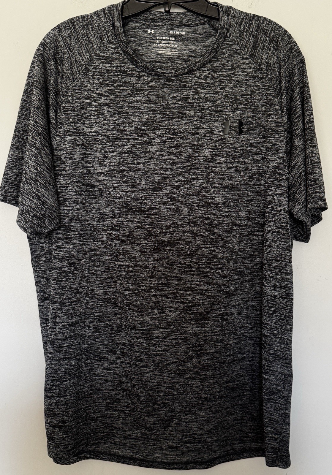 Under Armour Men’s Size XL Tech 2.0 T-shirt Black Heathers Color