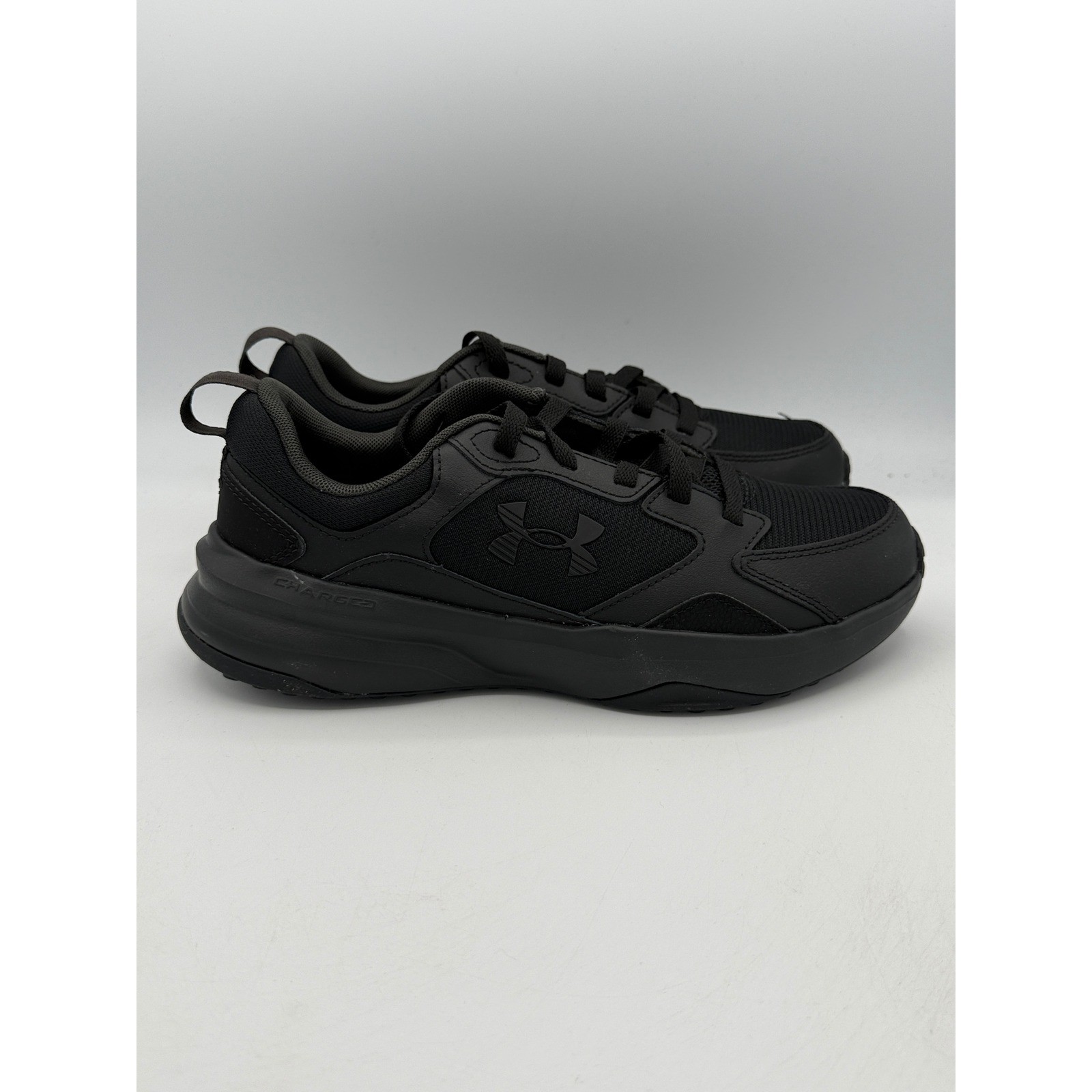 Under Armour UA Charged Edge Shoes Mens 7.5 Black Training Sneakers 3026727-002