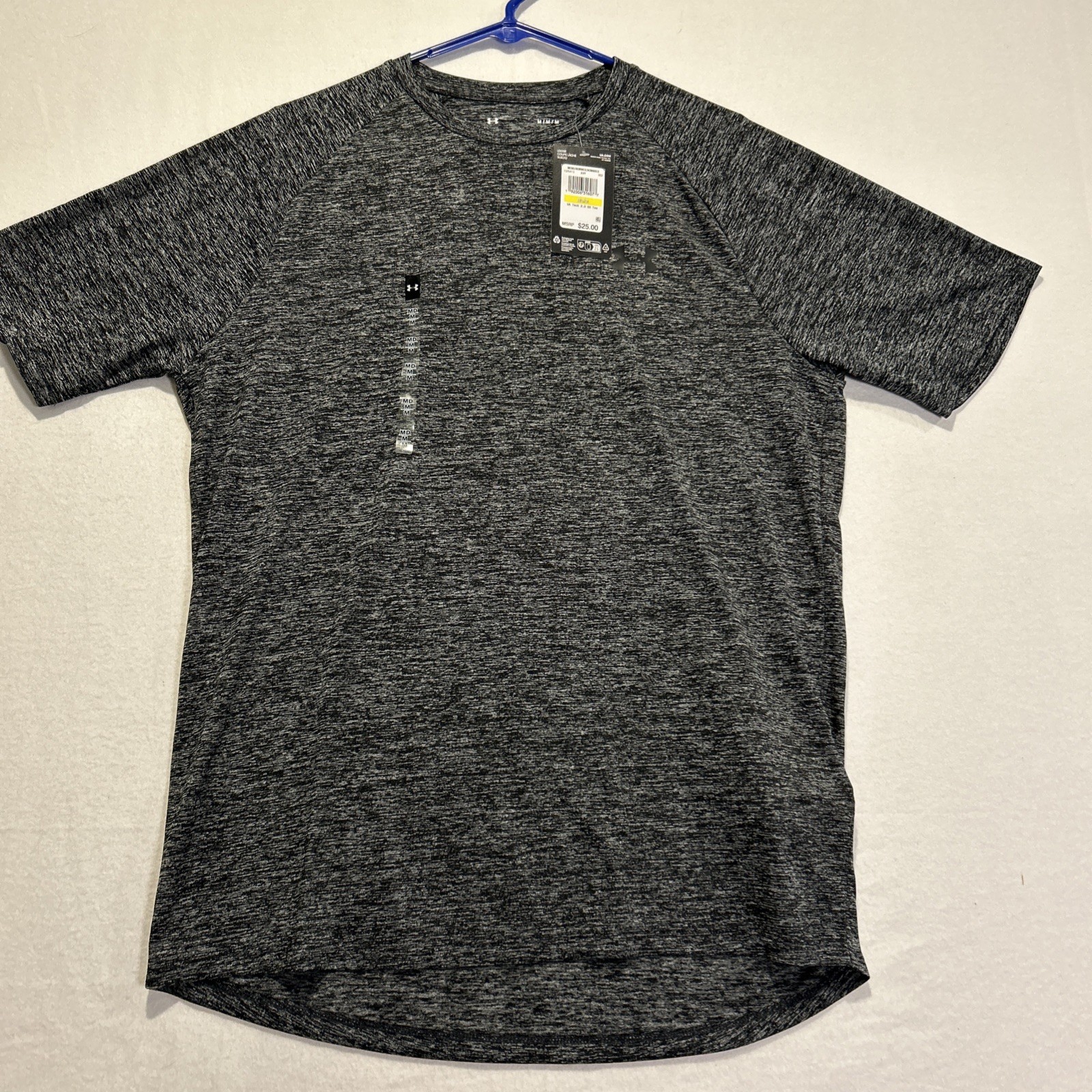 Under Armour Mens Athletic UA Tech 2.0 T-Shirt Short Sleeve 1326413-002  Medium