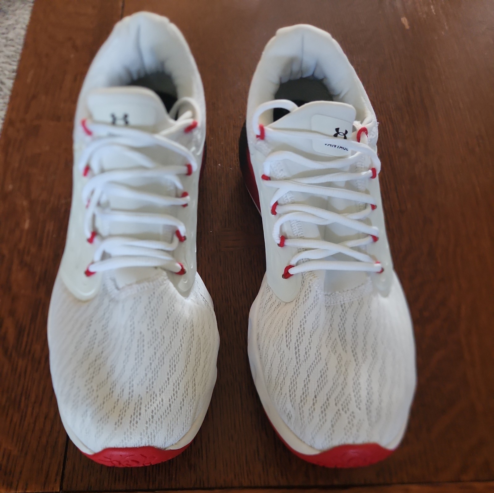 Men UA Under Armour Charged Vantage Space Pioneer Running Shoe White 3024489-102