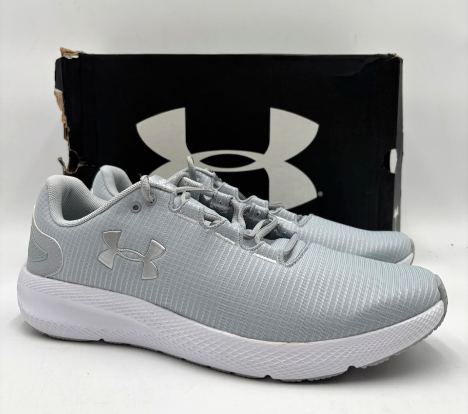 Under Armour UA CHARGED PURSUIT 2 RIP Men’s NEW Running Shoes Gray Multiple Size