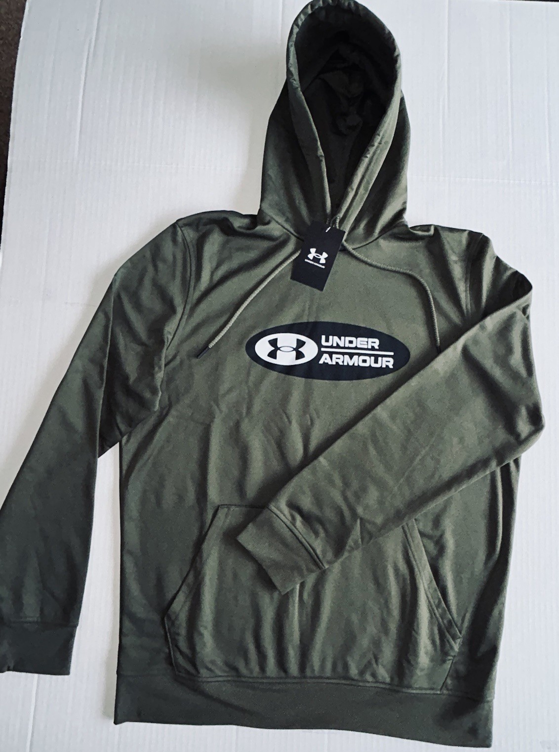 UNDER ARMOUR MEN’S MEDIUM GREEN FLEECE HOODIE NEW w/TAGS 6006403