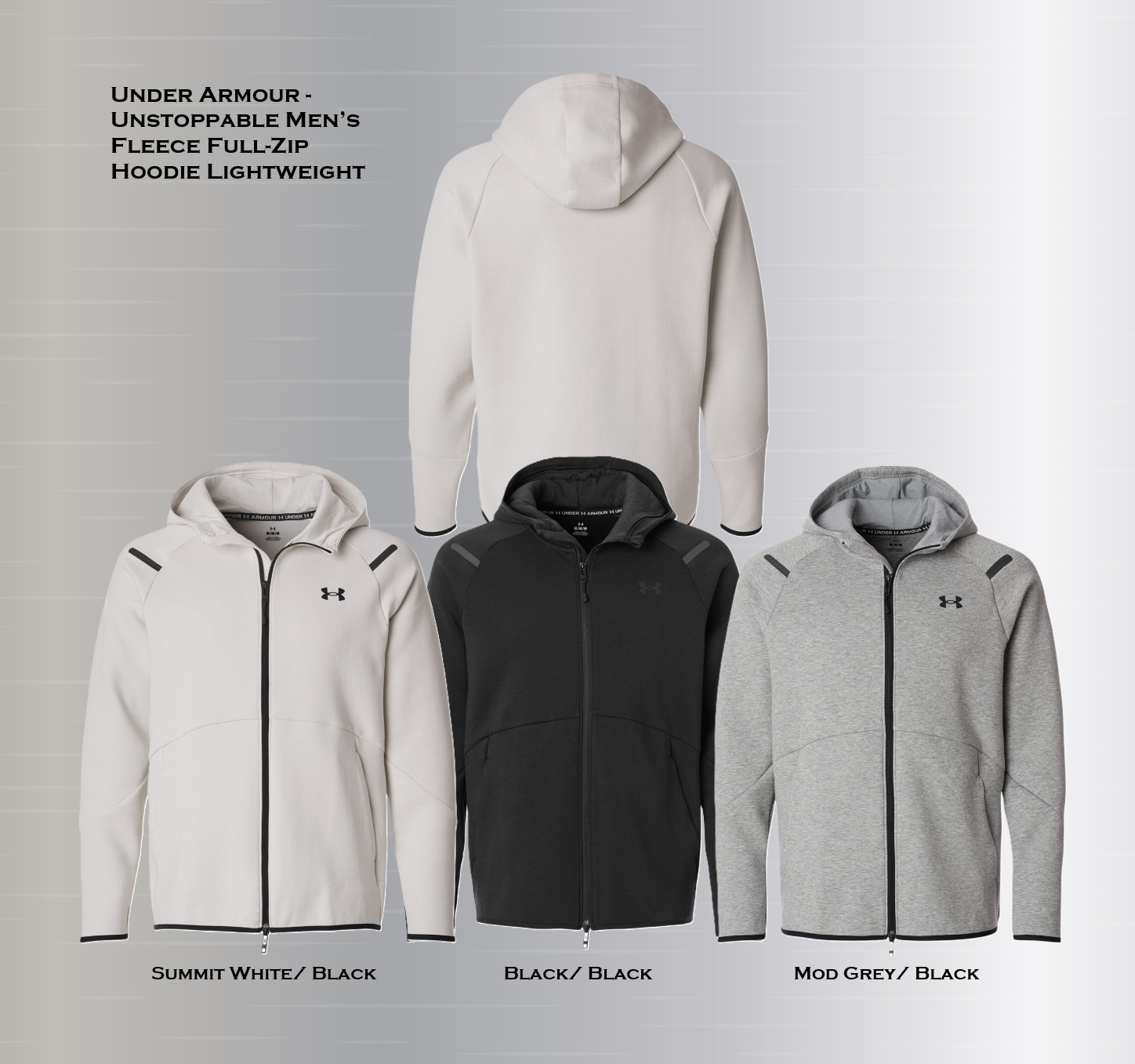 Under Armour 1379806 Men’s Unstoppable Fleece Full-Zip Jacket Athletic Hoodie