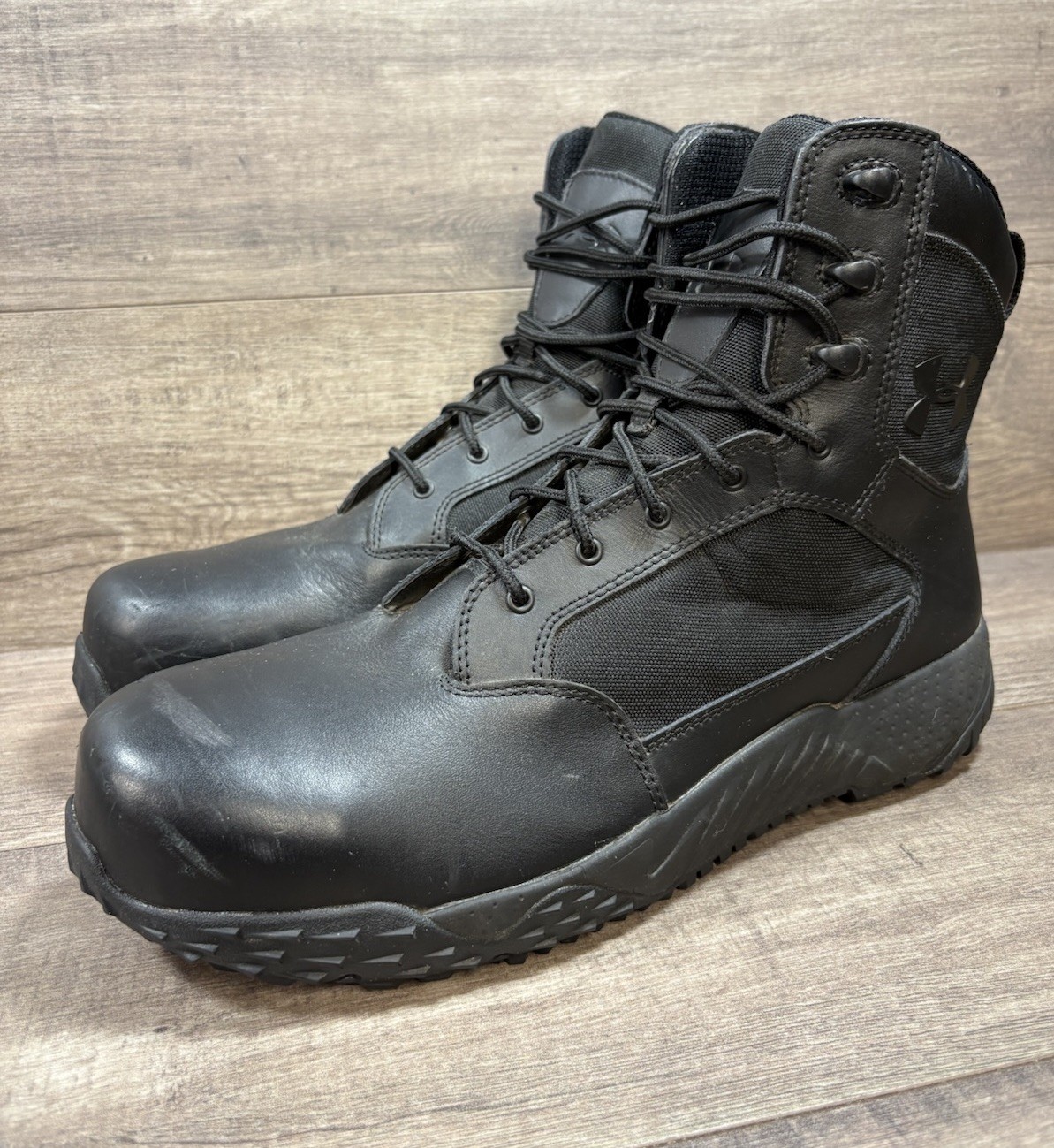 Under Armour 1276375-001 Stellar High Top Safety Toe Tactical Boots Mens Size 12