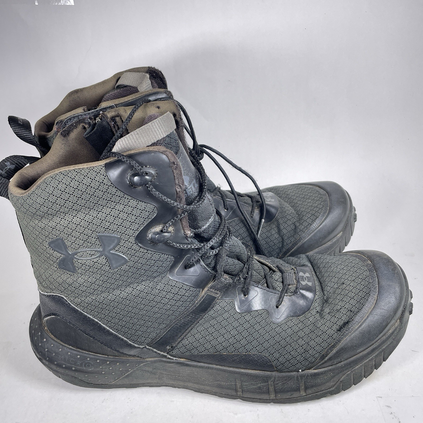 Size 12.5 – Under Armour Men’s Micro G Valsetz 8” Zip Tactical Boots *