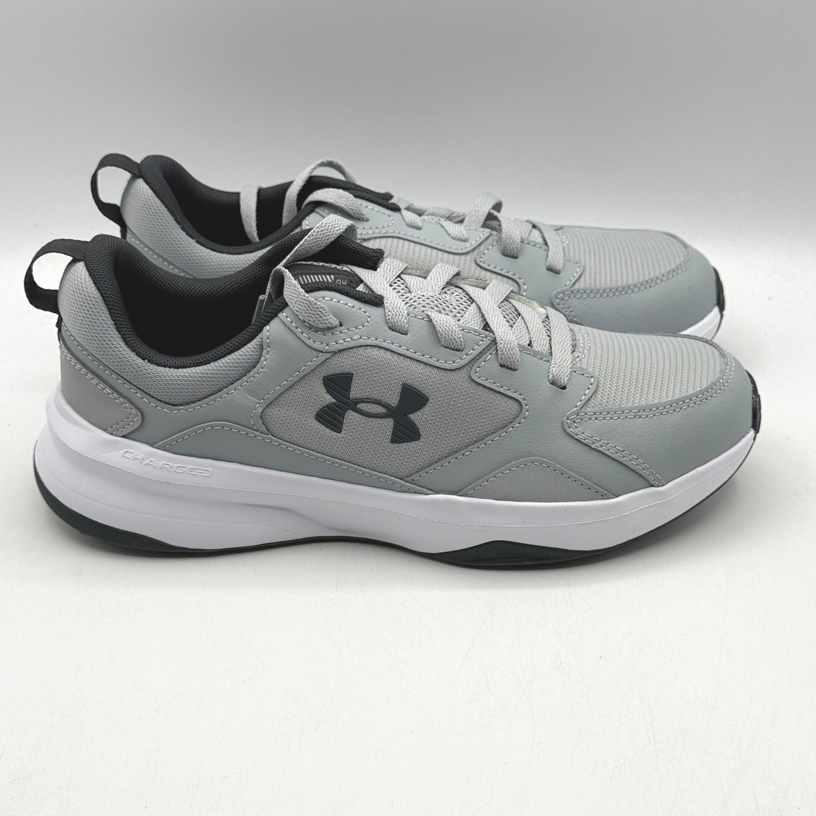 Under Armour Charged Edge Shoes Men Size 8 Gray Training Shoes 3026727-011