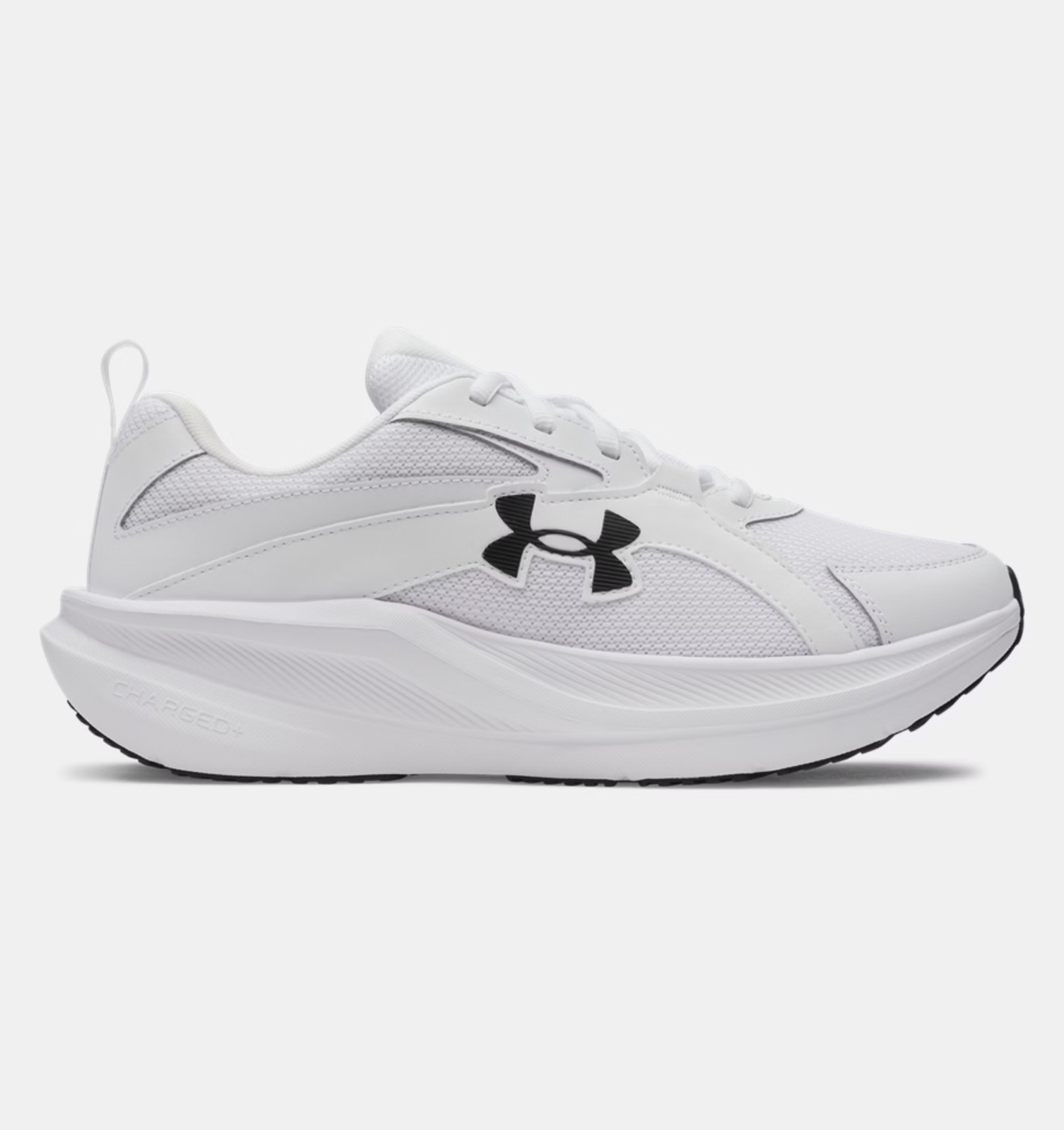 [SALE]- UA Charged+ Assert 11 Men’s Running Shoes White / Black