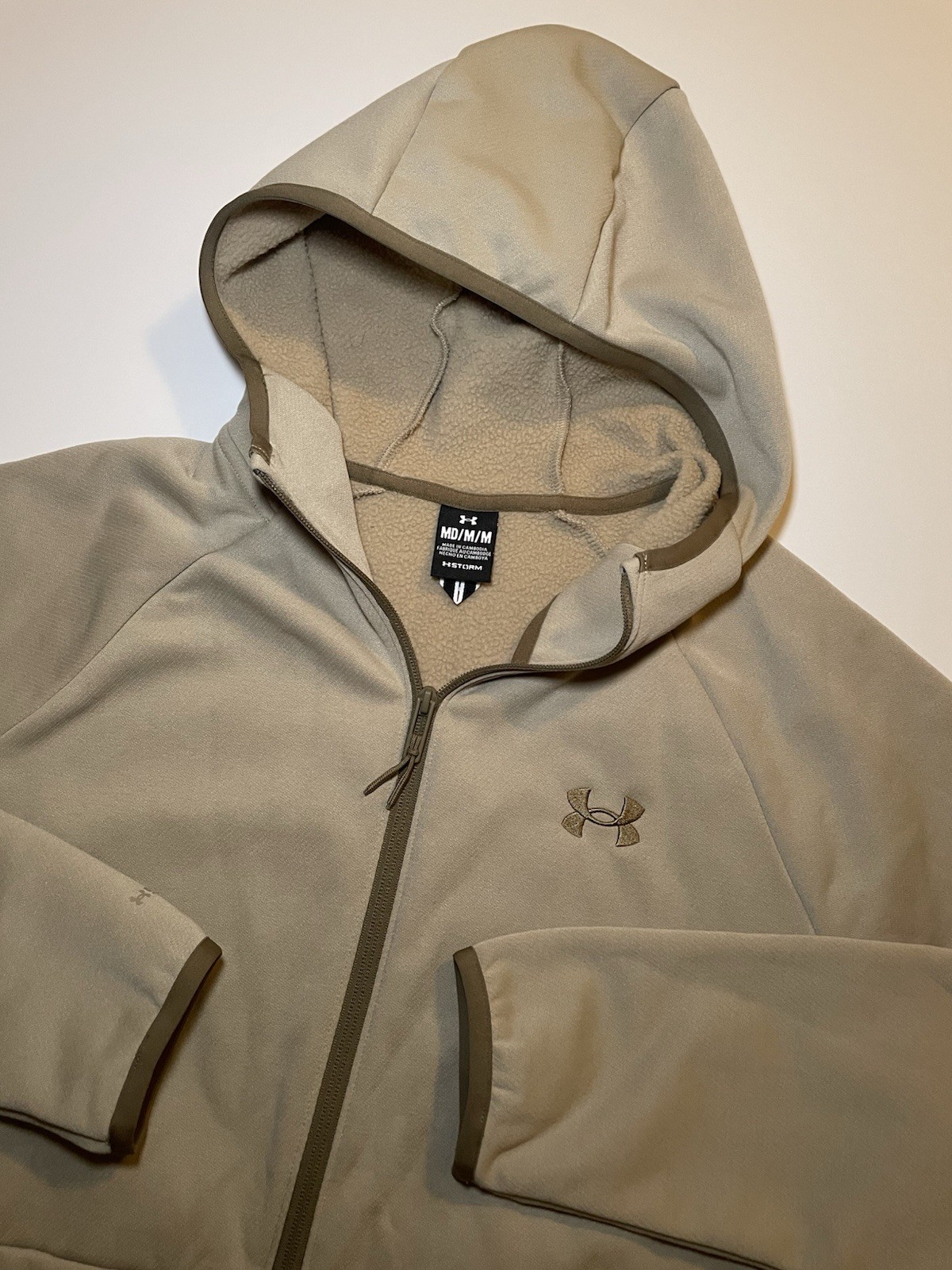 Under Armour Men’s UA Storm Twill Specialist Hoodie City Khaki/Bayou