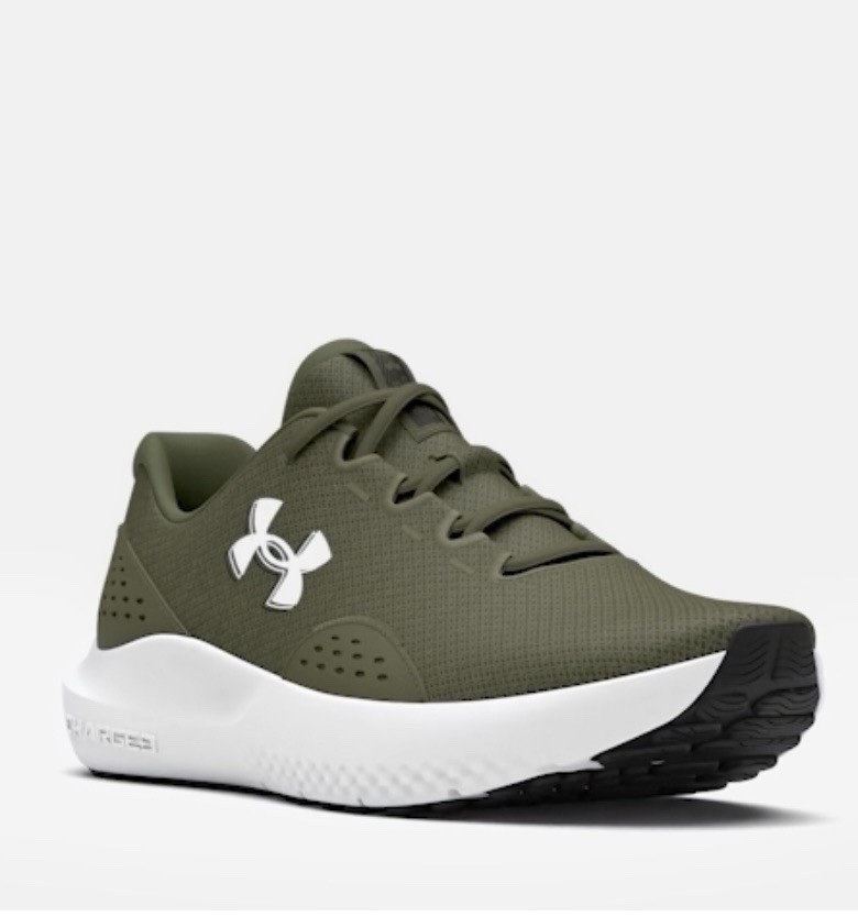 Under Armour Men’s Charged Surge 4 Marine Green Deluxe Comfort Running Shoes