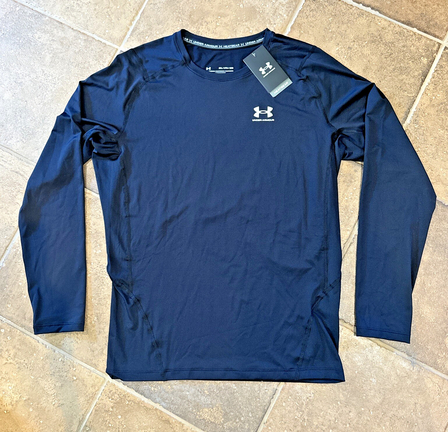 Under Armour Men’s Top UA HeatGear® Armour Compression Black 2XL NWT 1361524