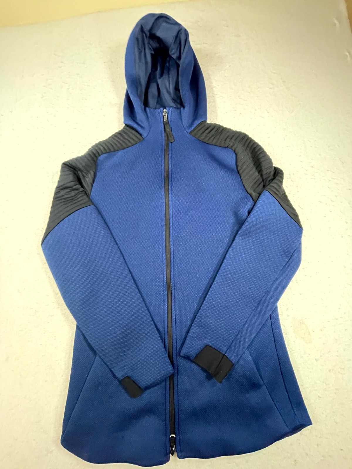 Under Armour Unstoppable Move FZ Hoodie Mens Small Medium Blue Fitted Full Zip