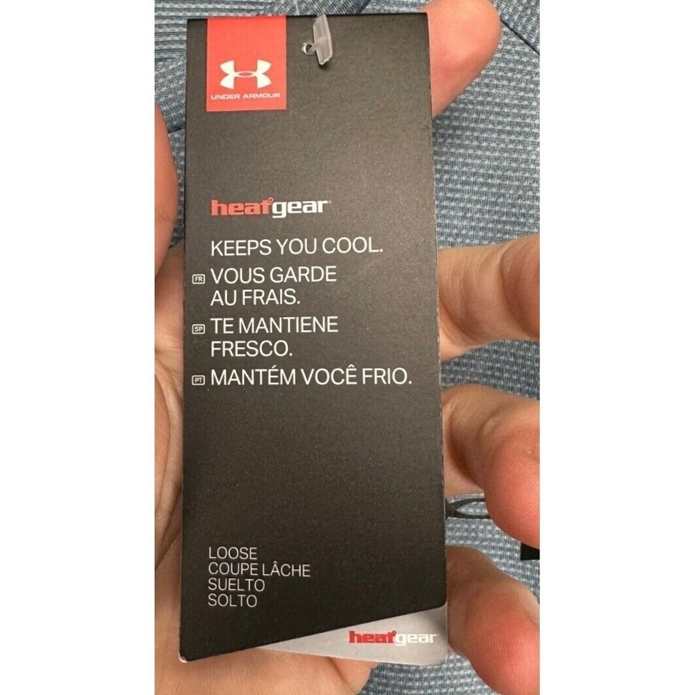 Under Armour The Tech Tee Shirt Adult Medium Heat Gear Gray Short Sleeve Men NEW