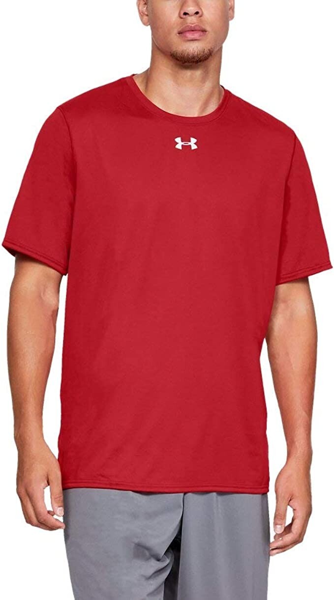 NWT Under Armour Men’s Locker Tee 2.0 Short-Sleeve T-Shirt Red Size L UA223