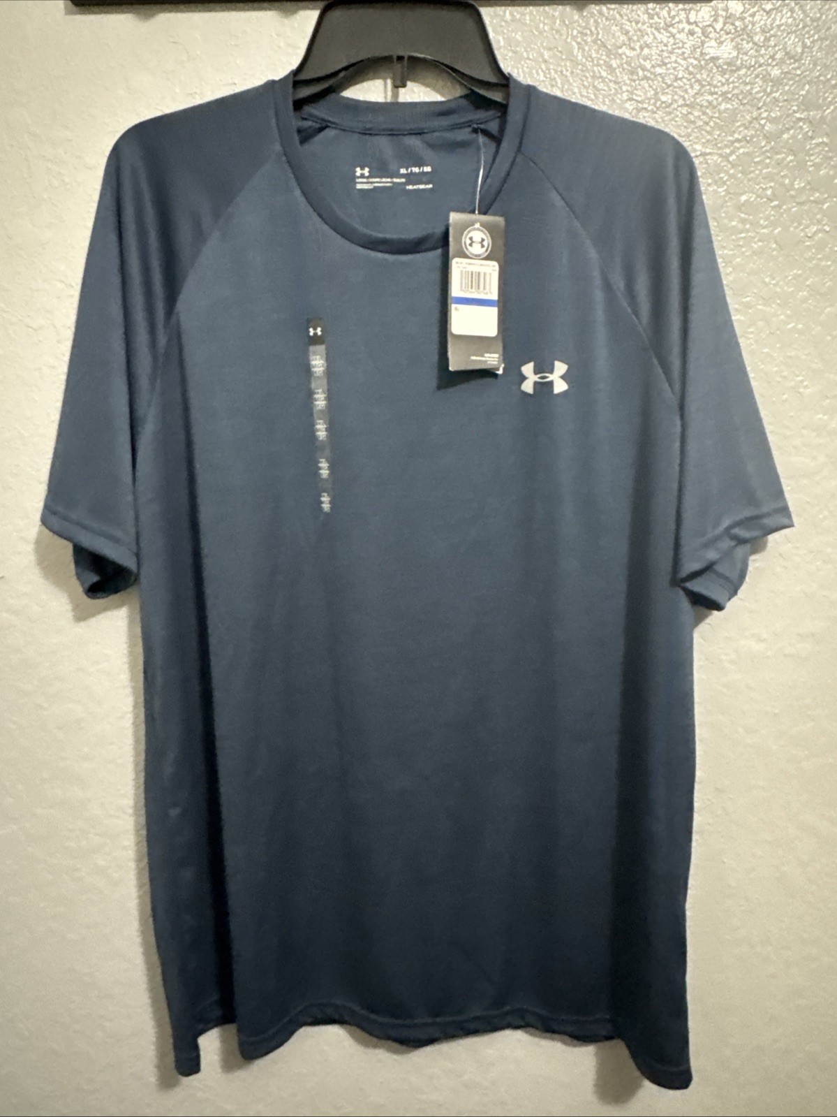 NEW Under Armour T-Shirt Men’s XL Dark Blue UA Tech 2.0 SS Tee Loose Fit