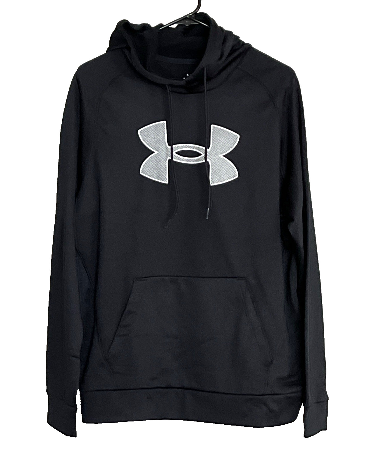 NEW! Under Armour Men’s M Black Hoodie Fleece Loose Fit Big Logo