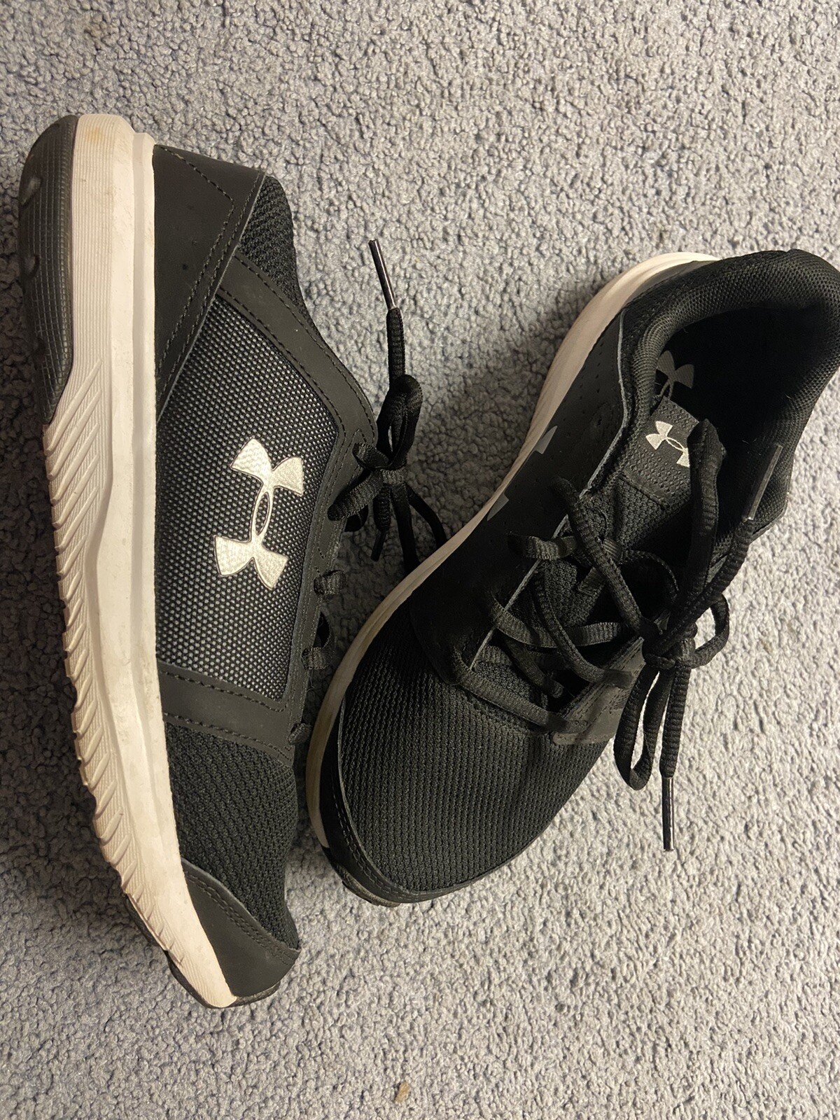 Under Armour black running shoes