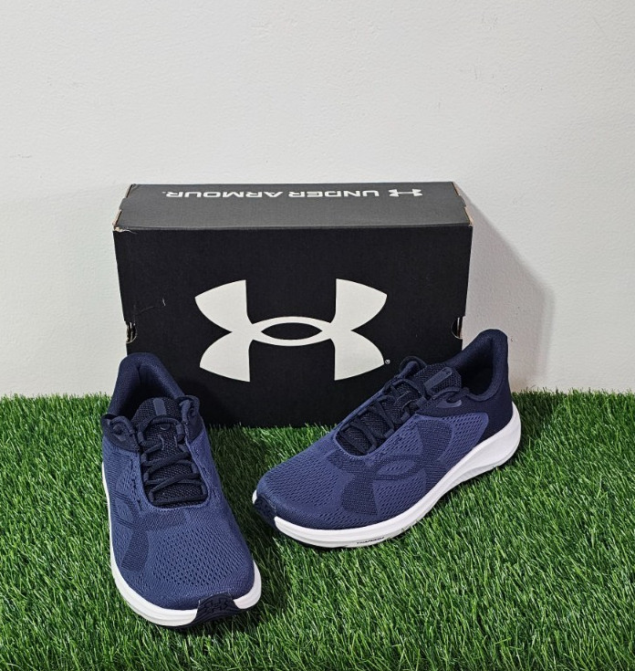 Under Armour Pursuit 4 Big Logo Men’s Running Shoes Size 12- Blue – 6000597-410