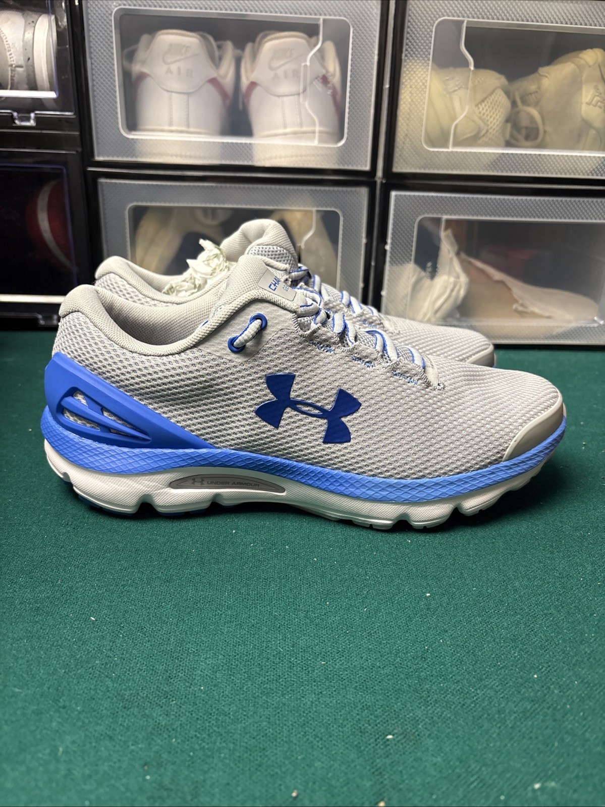 Under Armour Men’s UA Charged Gemini Running Shoes Grey/Blue New No Box Size 8.5