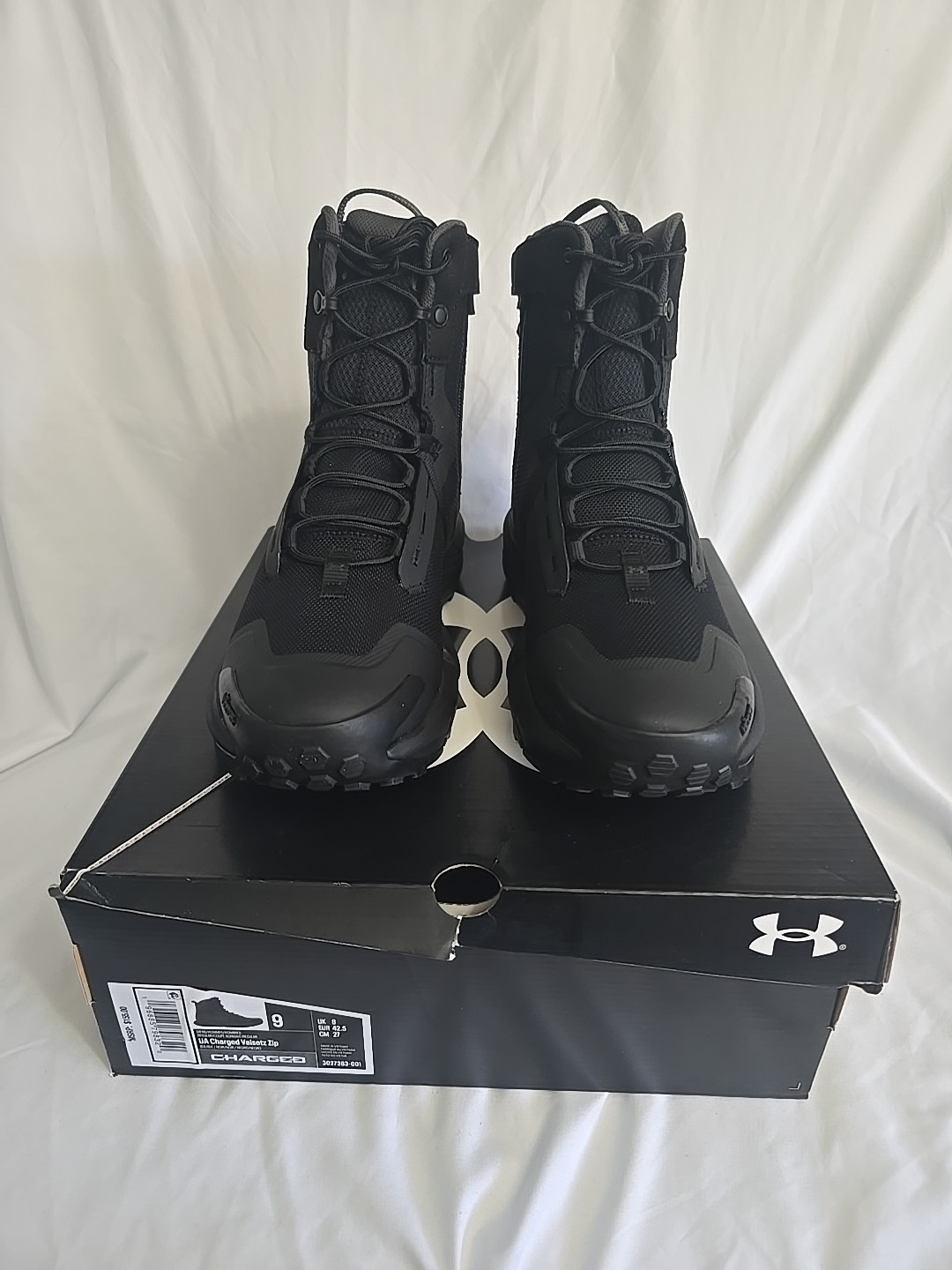 Under Armour Boots3027383 Men’s UA Charged Valsetz 8″ Side-Zip Tactical Duty Sz9
