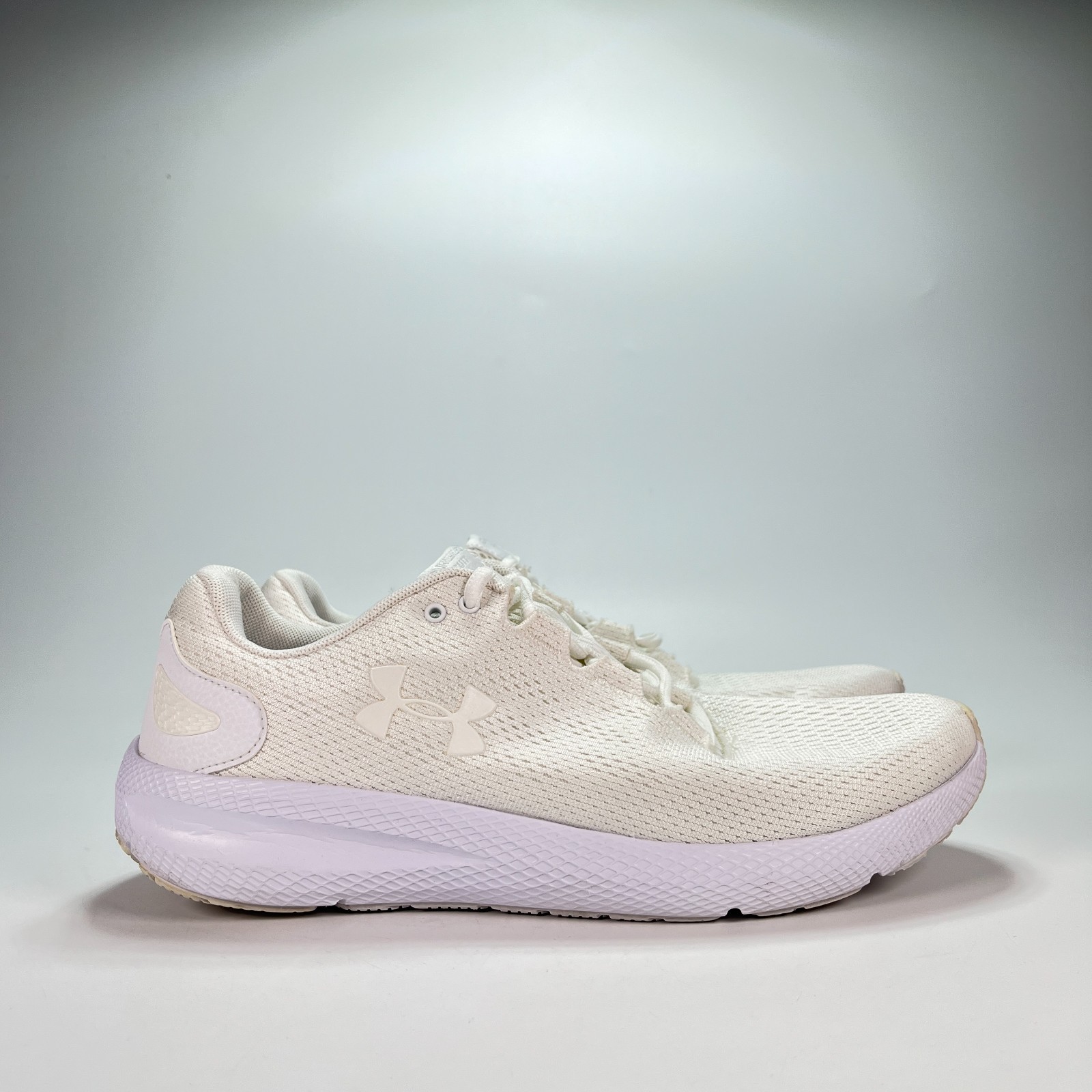 Under Armour Charged Pursuit 2 White Running Shoes 3022594-101 Men’s Size 10
